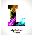 Design Abstract Letter L vector image
