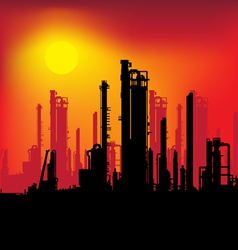 Refinery plant vector image