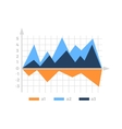 Level Chart with Colored Arrows Level Chart with Colored Arrows vector image