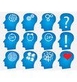 Infographic head design vector image