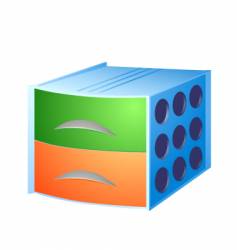 Storage box vector image