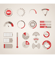 Different indicators collection vector image