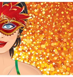 Carnival Girl Background vector image