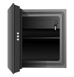 Open the safe vector image
