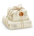 Parcel post boxes vector image