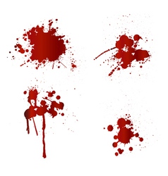 Blood splatters vector image