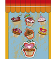 Cupcake design vector image