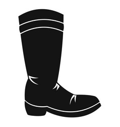 Cowboy boot icon simple style vector image