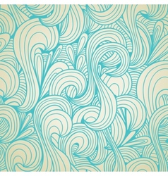 Retro swirls seamless wallpaper vector image