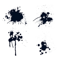 Ink splatters vector image