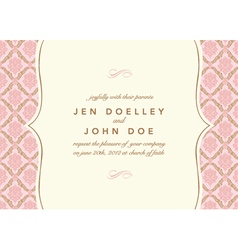 Wedding Invitation vector image