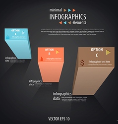 Infographics minimal 4 vector image