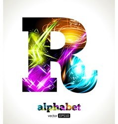Design Abstract Letter R vector image