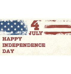 Retro style independence day design vector image