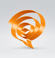 Swirl balloon vector image