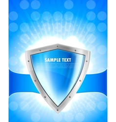 Background with shield vector image