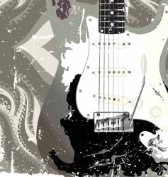 Grunge music vector image