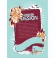 Grunge summer vector image