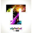 Design Abstract Letter T vector image