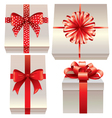 Gift Box with Bow vector image