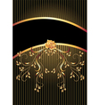 Background with golden ornament vector image