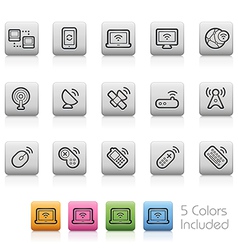 Wireless Communications Icons vector image