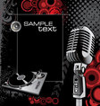 Music background vector image