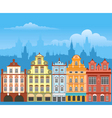 Town houses vector image