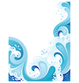 Abstract wavy background vector image
