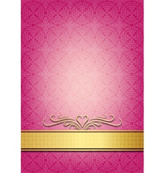 Abstract pink invitation vector image