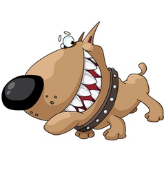 Dog smile vector image