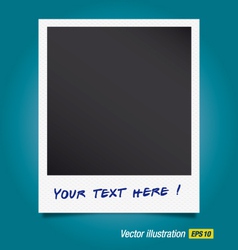Snapshot polaroid photo vector image