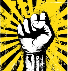 Clenched fist vector image