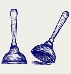 Toilet plunger Toilet plunger vector image