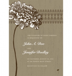 Floral greeting vector image