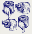 Simple toilet paper vector image