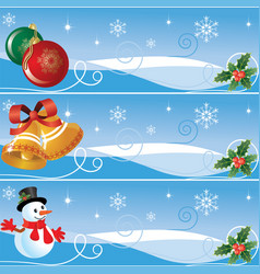 Christmas banners vector image