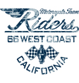 Motorcycle rider vector image