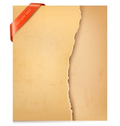 Vintage background with ripped old paper Vintage background with ripped old paper vector image
