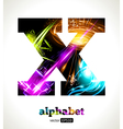 Design Abstract Letter X vector image