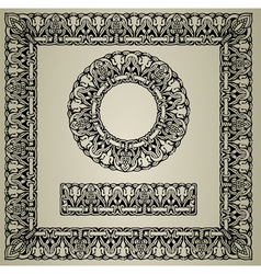 Retro set lines vector image