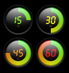 Digital timer vector image