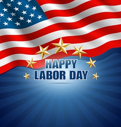 Labor Day in the American Background vector image