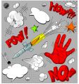 Set of comic book explosions vector image