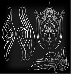 Pinstriping set1 vector image