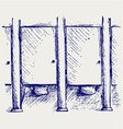Public Toilet vector image