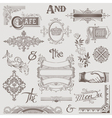 Set Various Retro Design Elements vector image