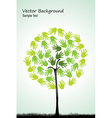Tree with hands vector image