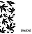 Cannabis leaf vector image