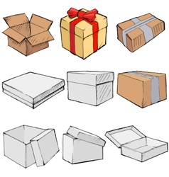 Boxes vector image